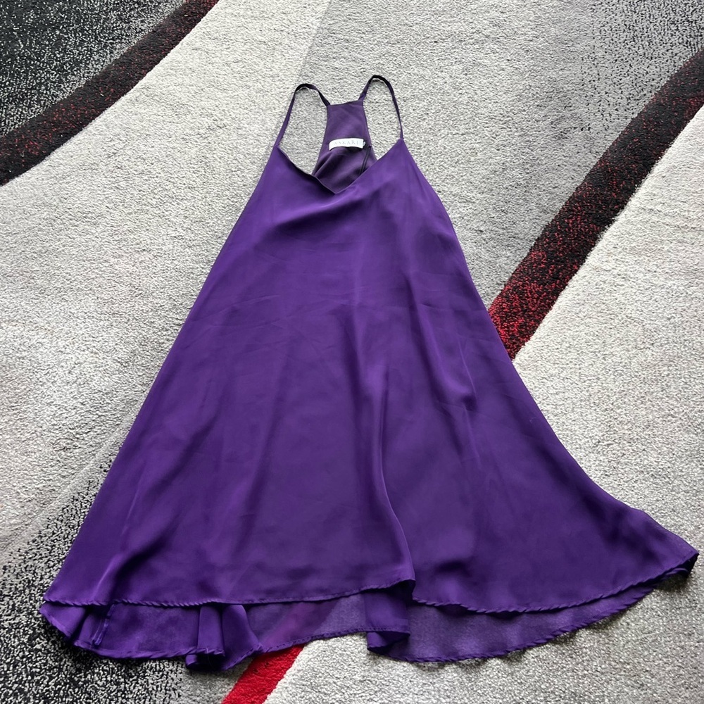 Askari Purple Leslie Shift Mini Dress